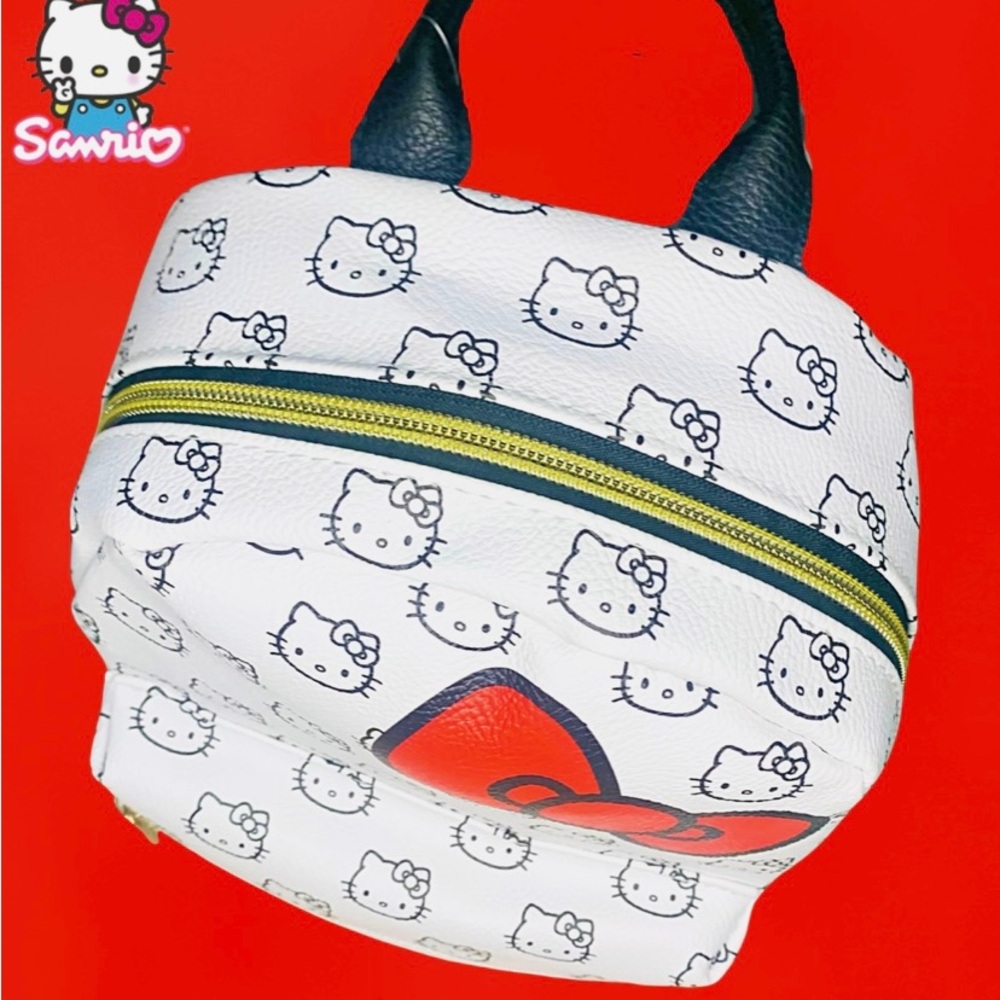 Mini Leather Hello Kitty Backpack - Picture 2 of 6